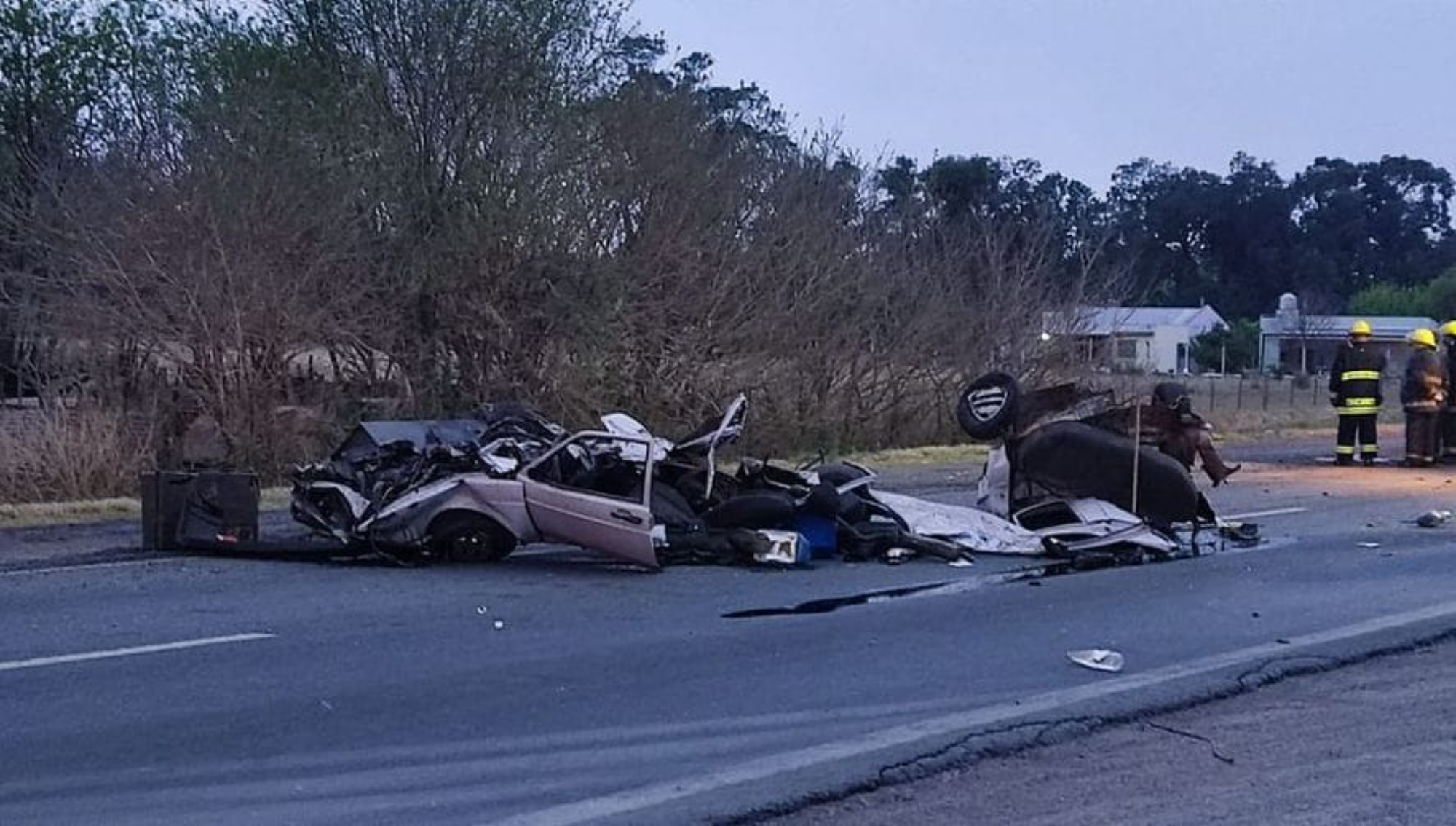 Un siniestro vial en cadena terminó con una víctima fatal en la Ruta 7.