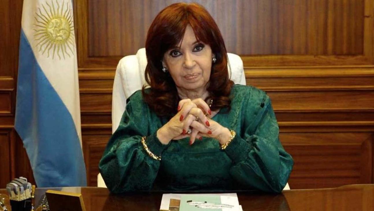 La vicepresidenta Cristina Fernández de Kirchner (Archivo).