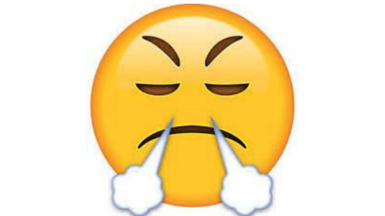 ¿Por qué se utiliza mal el emoji de la carita que lanza humo por la nariz?