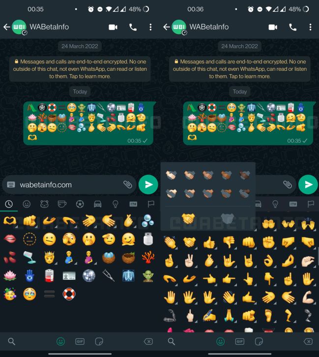 Los nuevos emojis de   <a href='https://www.cronica.com.ar/tags/WhatsApp'>WhatsApp</a>.