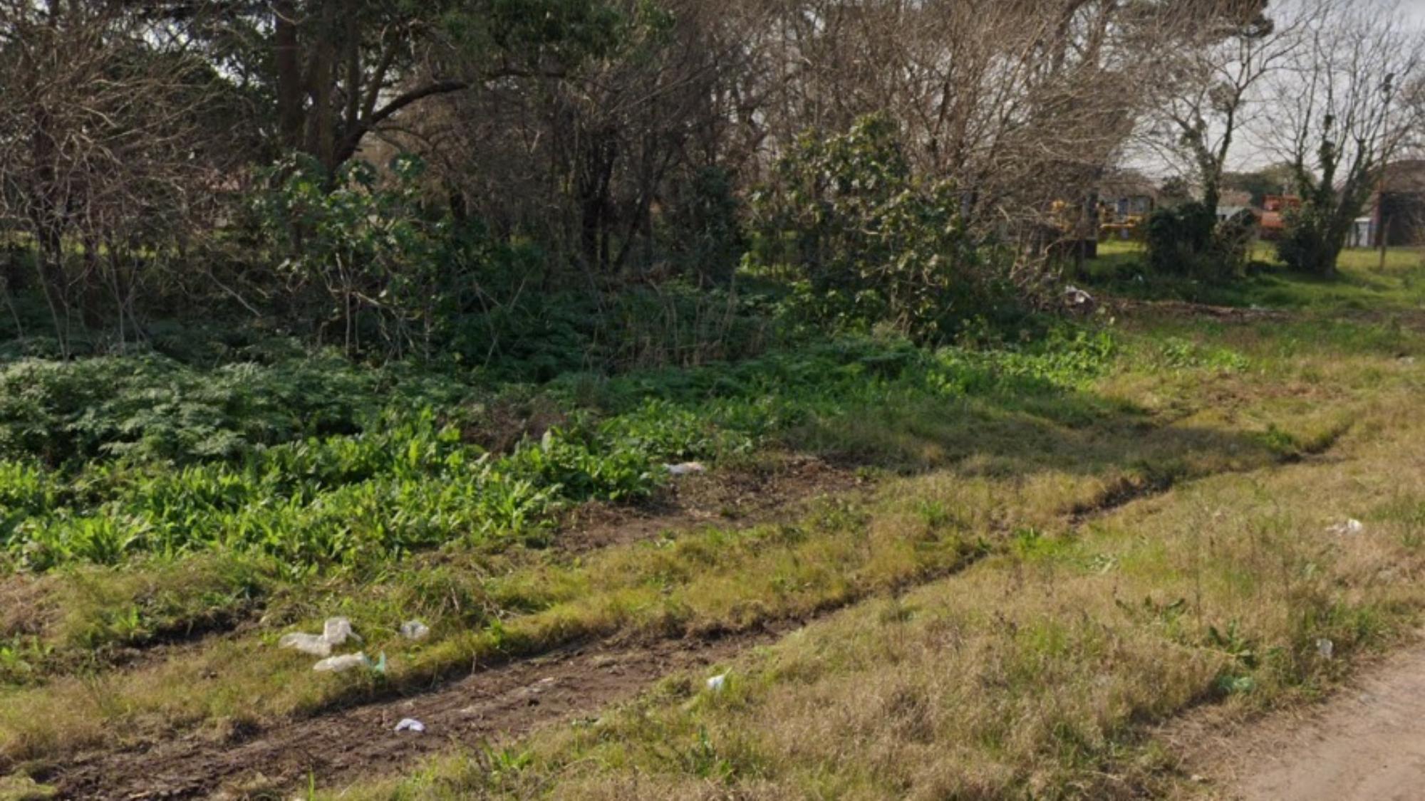 El predio donde fue encontrado el cuerpo sin vida del individuo asesinado.