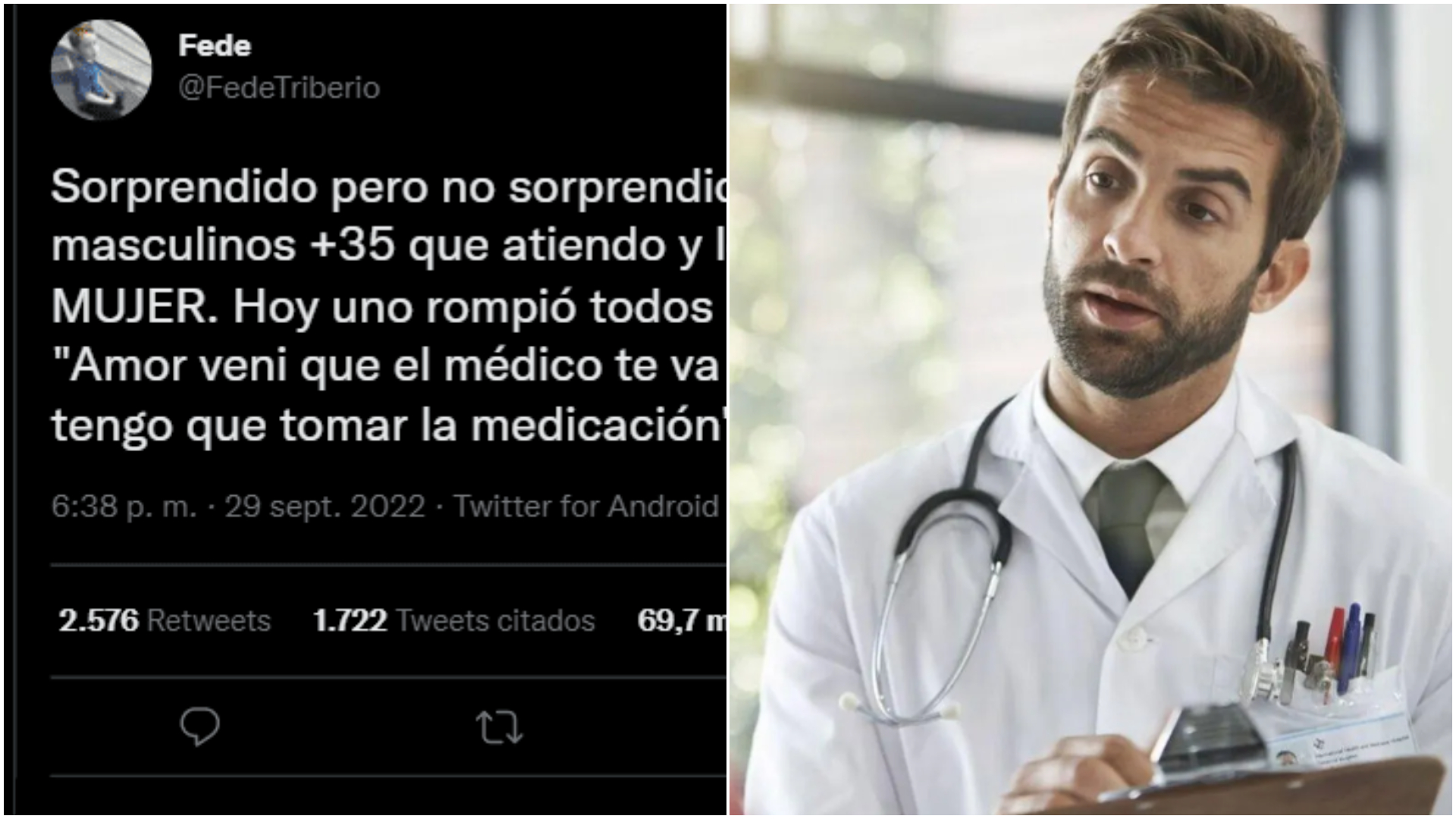 Médico polemizó sobre los hombres que asisten a su consultorio y los usuarios estallaron: “Le preguntan todo a la mujer”