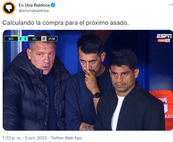   <a href='https://www.cronica.com.ar/tags/Meme'>Meme</a>s del partido entre   <a href='https://www.cronica.com.ar/tags/Boca'>Boca</a> y Vélez.