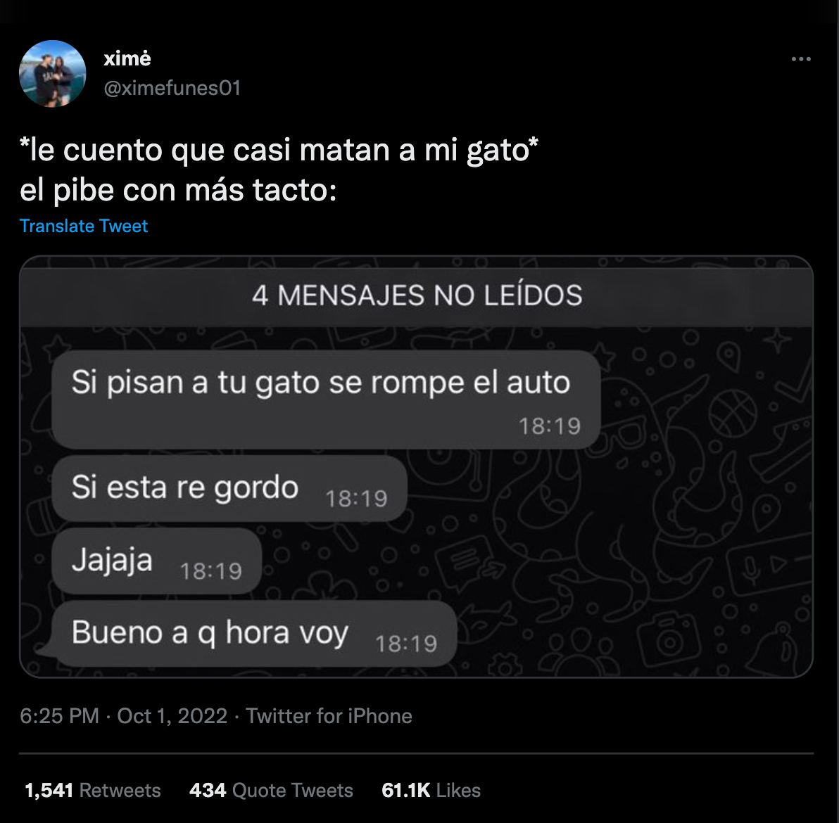 La conversación se hizo viral en Twitter.