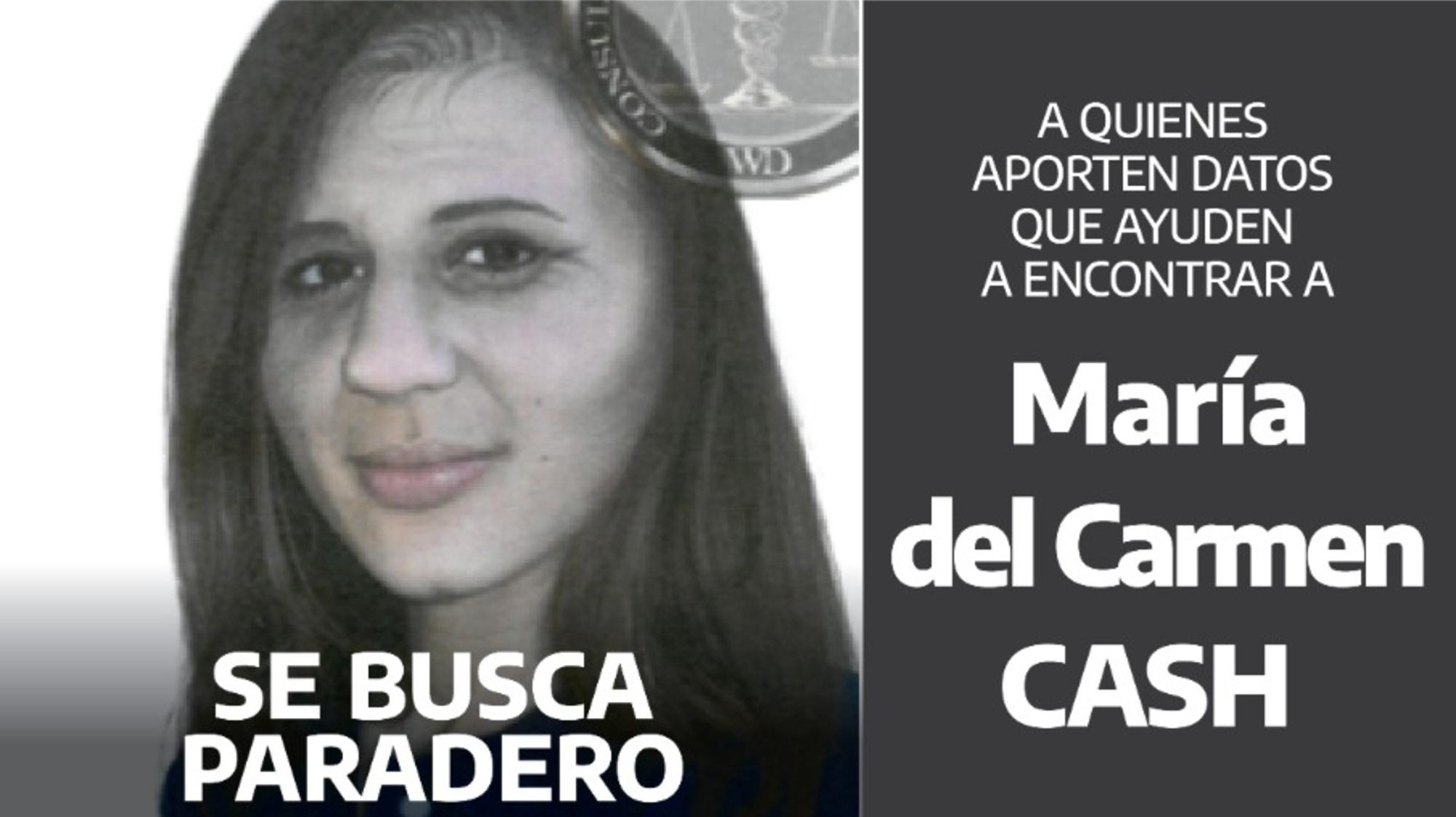 Maria Cash una de las 71 personas desparecidas por las que se ofrece recompensa