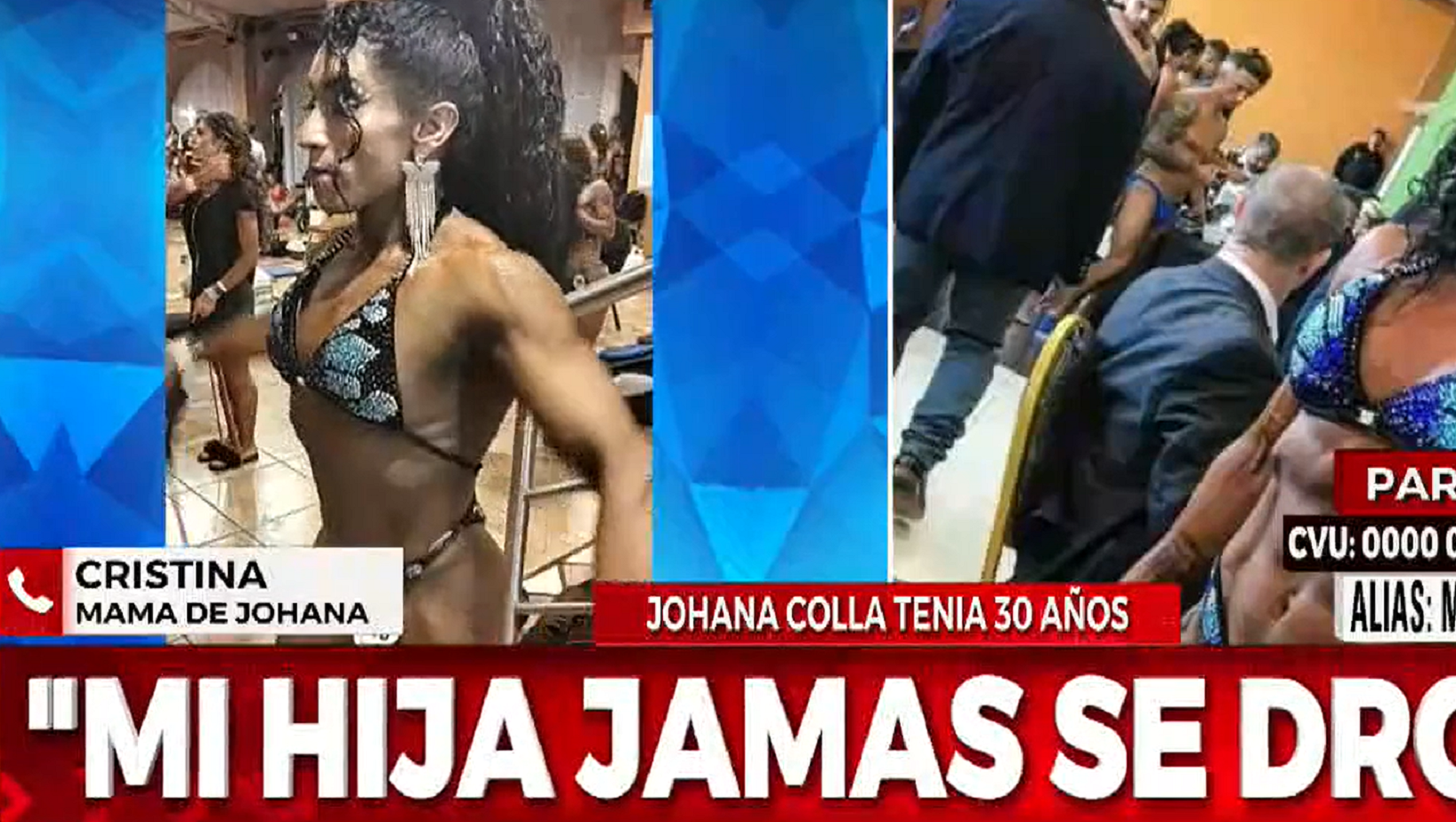 La fisicocultursita argentina Johana Colla murió tras una competencia en Brasil.