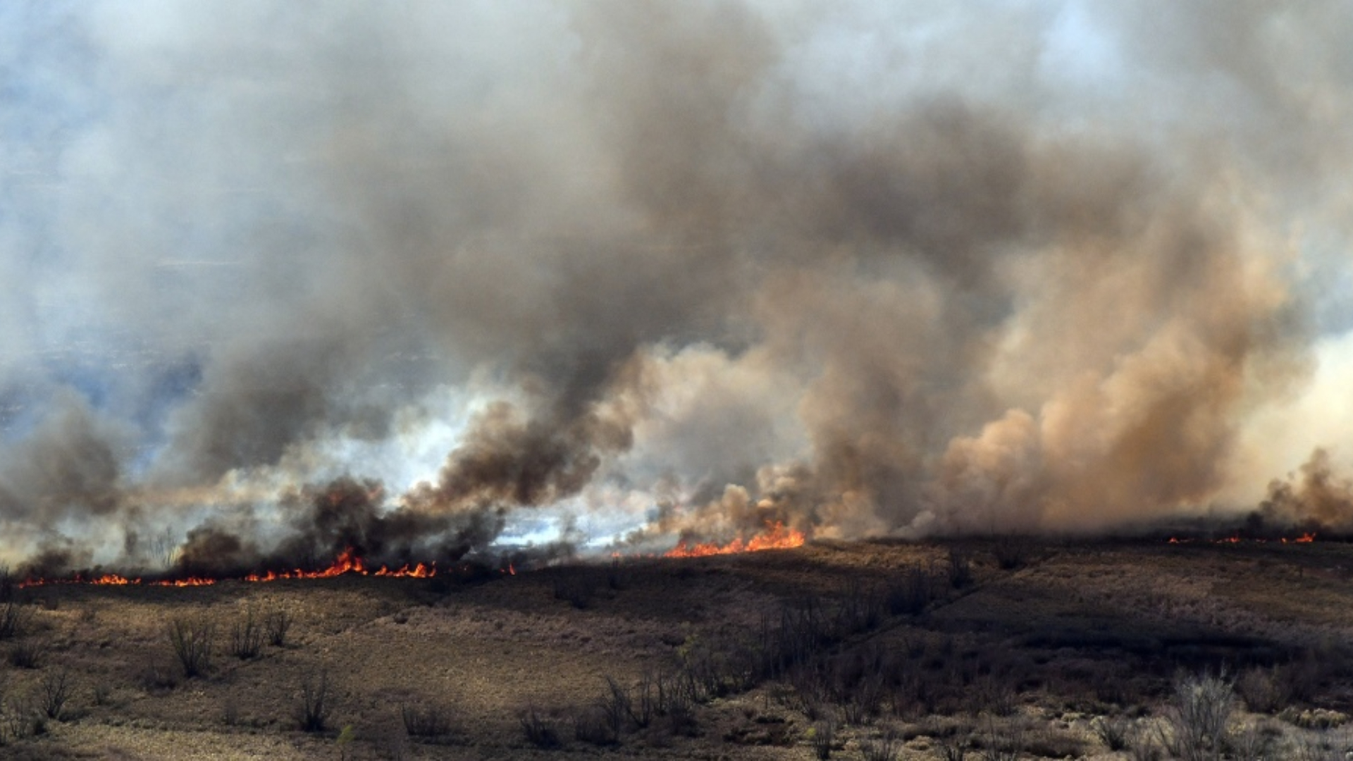 Los focos de incendios continúan activos.