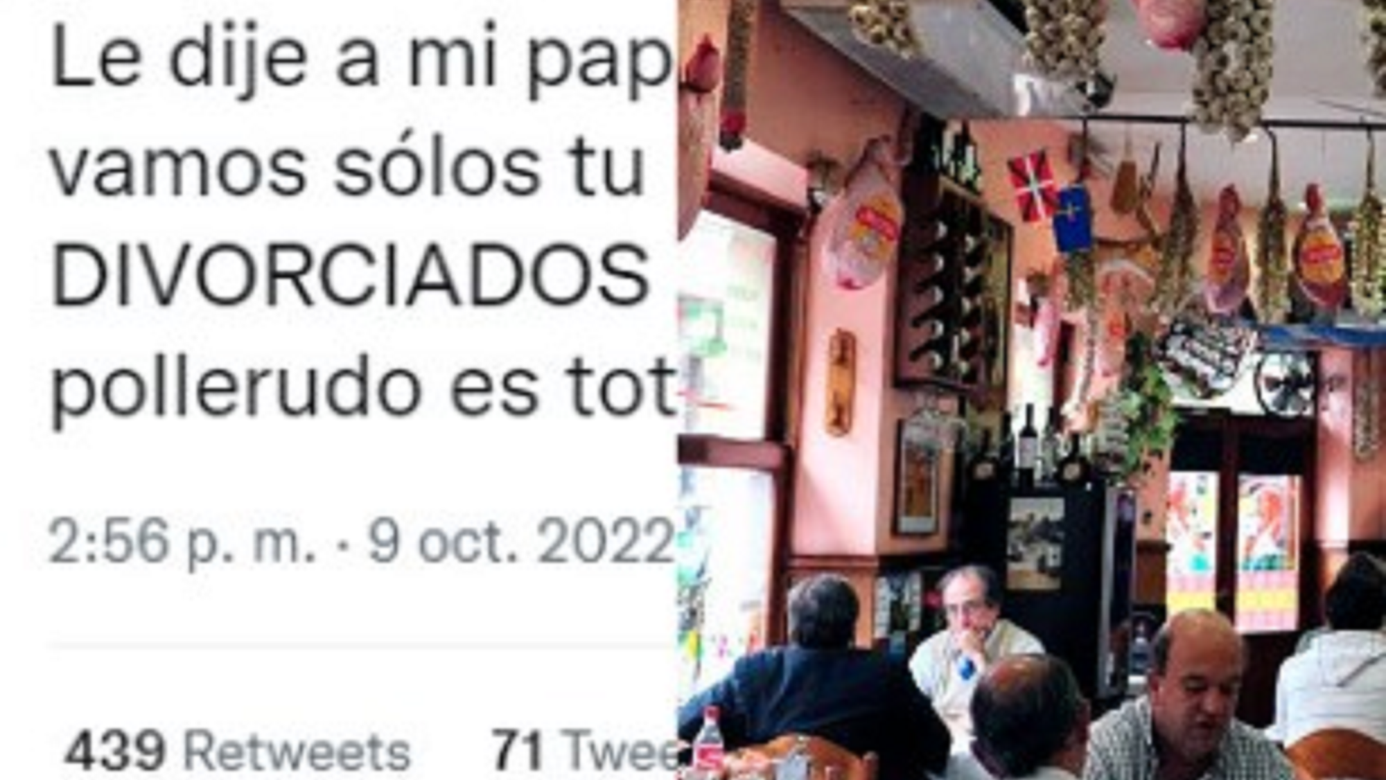 La hija trató de pollerudo al padre y se hizo viral. 