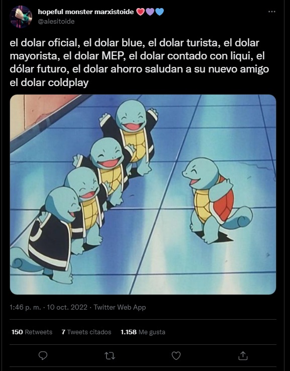   <a href='https://www.cronica.com.ar/tags/Memes'>Memes</a> sobre los tipos de dólar en Argentina.