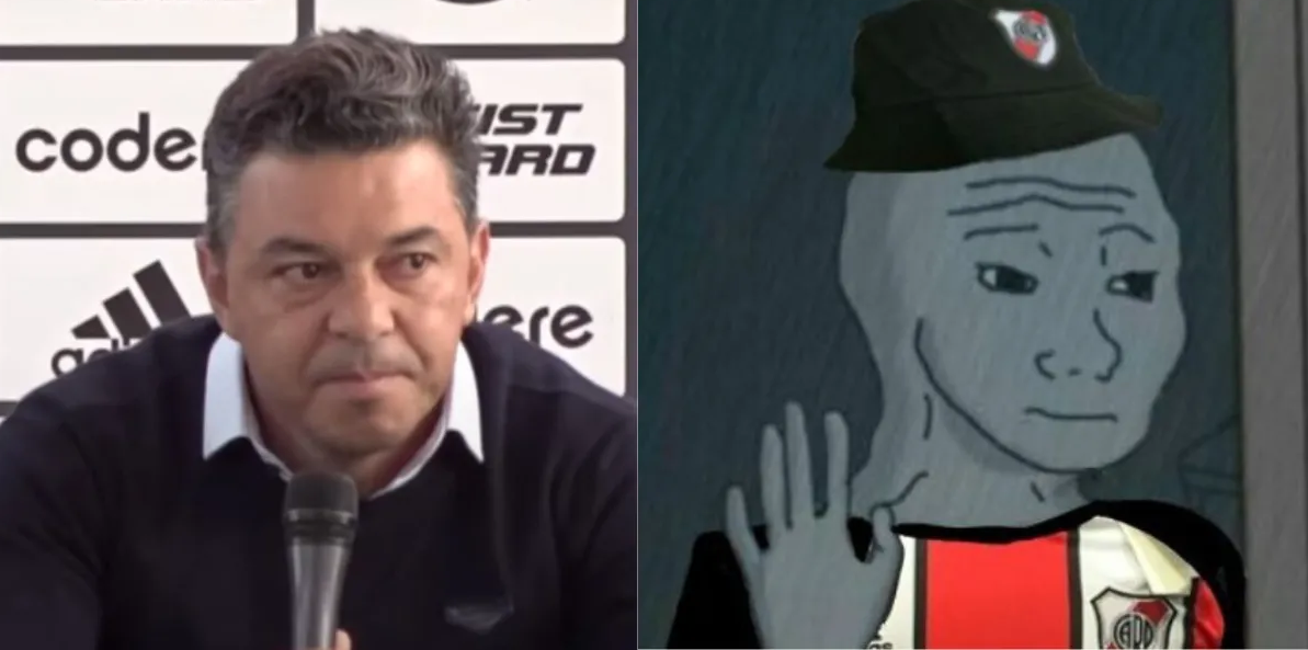 Marcelo Gallardo anunció su salida de   <a href='https://www.cronica.com.ar/tags/River'>River</a> y estallaron los memes.