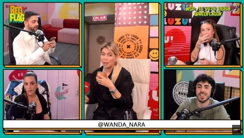 Wanda Nara confirmó que está soltera (Luzu TV).