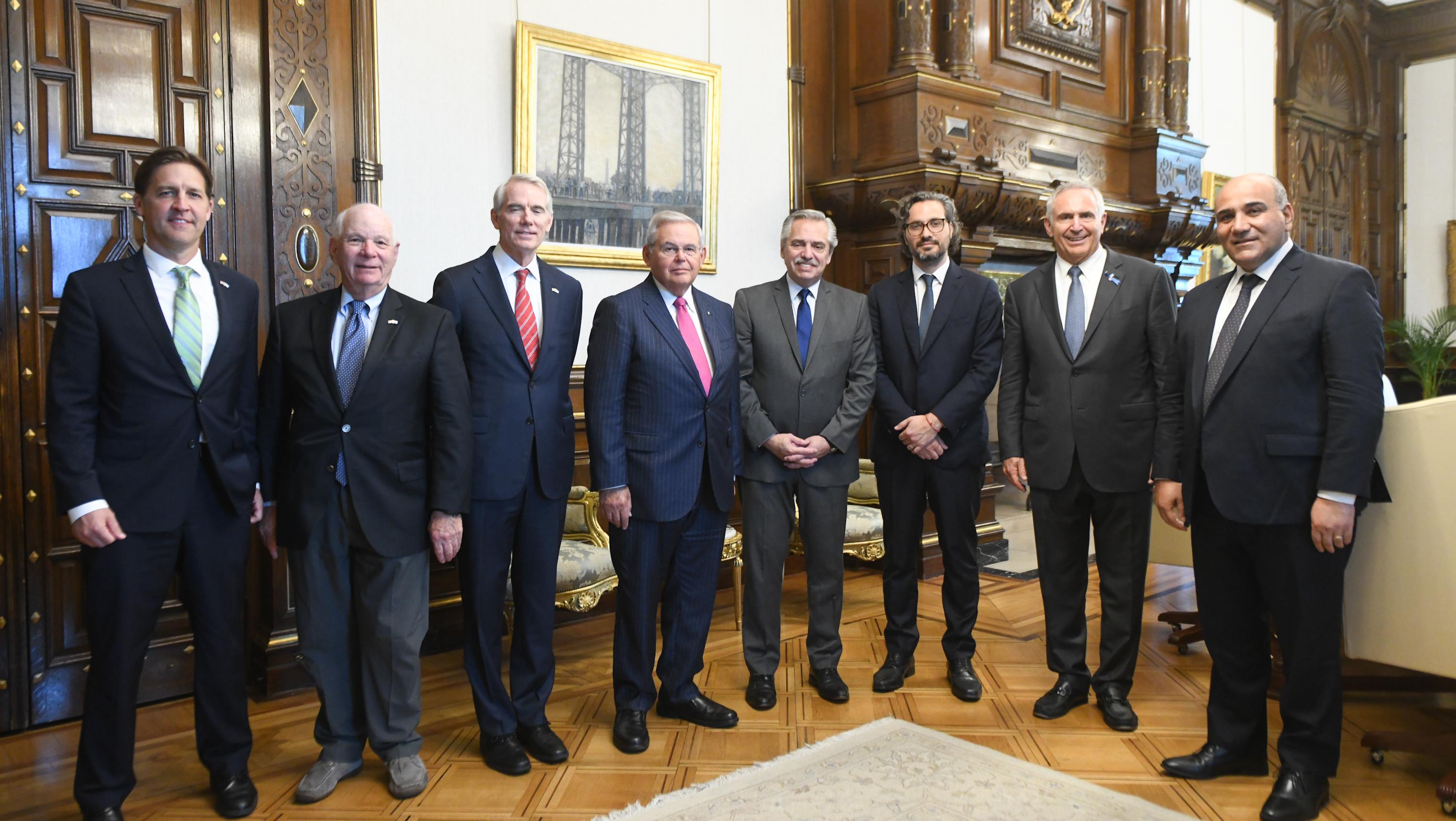 Alberto Fernández recibió a Marc Stanley y una delegación del Congreso estadounidense.