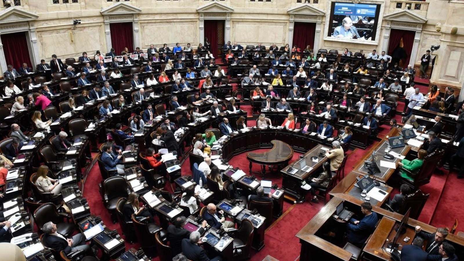 La sesión para tratar el Presupuesto 2023 comenzó a las 13.30 del martes (Prensa Diputados).