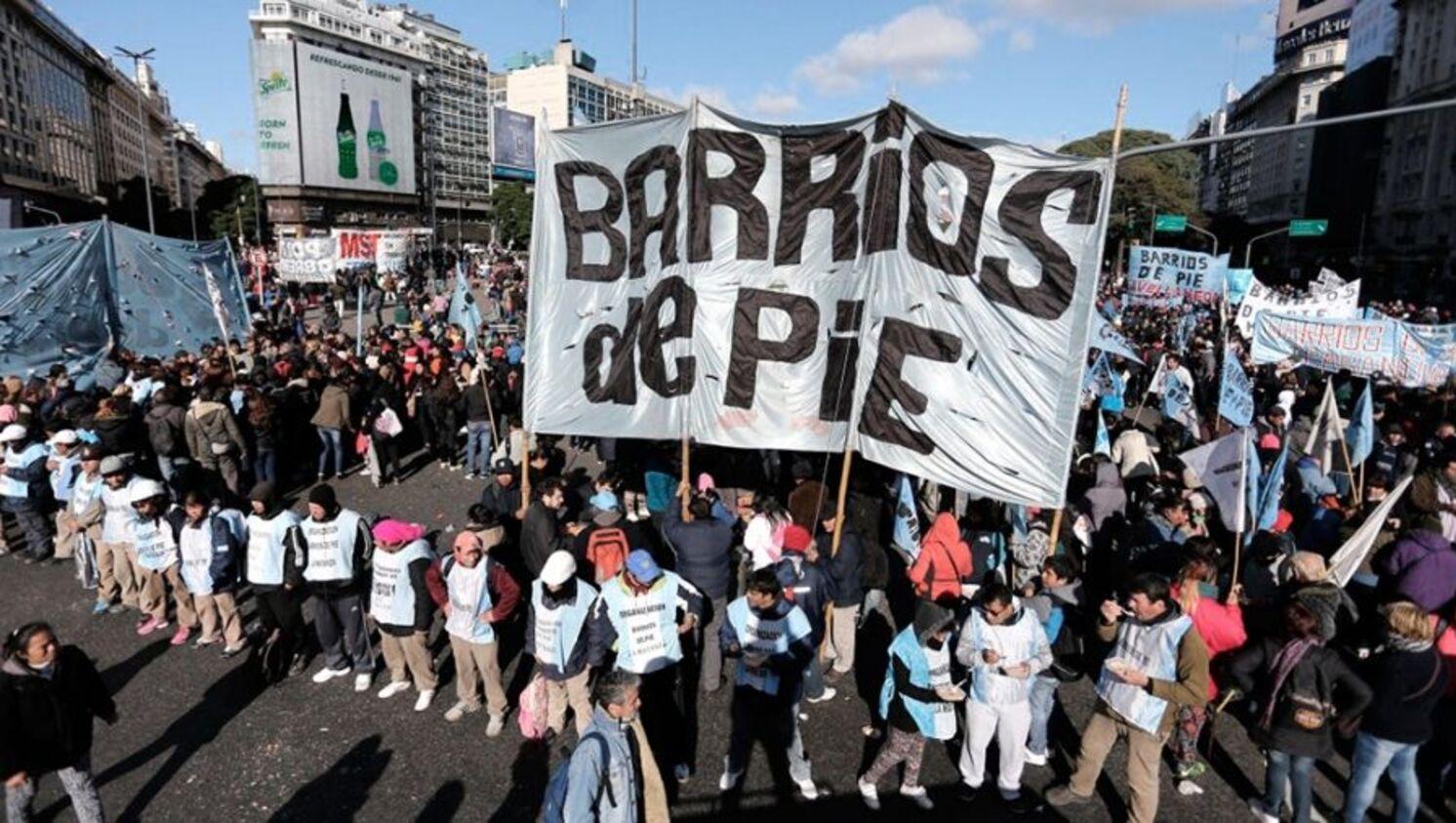 Organizaciones sociales avanzarán en un plan de lucha con protestas desde este jueves al viernes (Archivo).