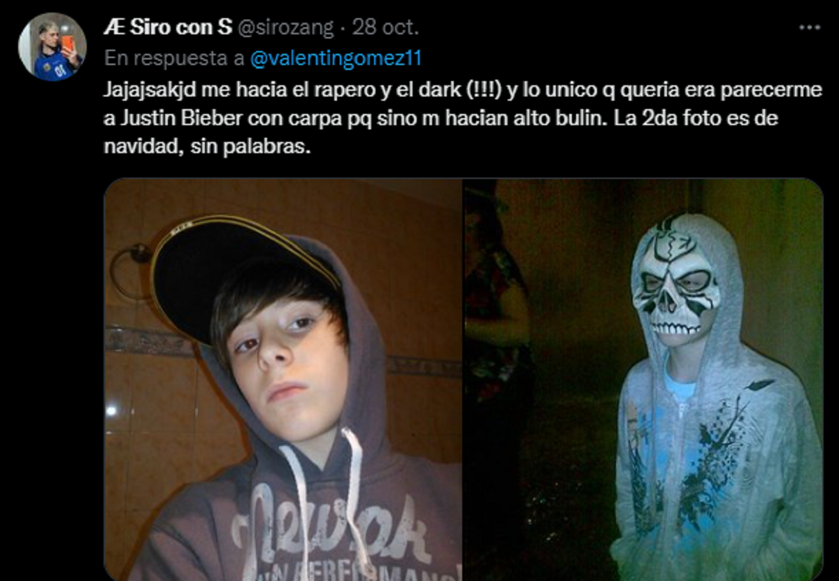 'Me hacía el rapero y lo único que quería era parecerme a Justin Bieber', expresó un usuario.