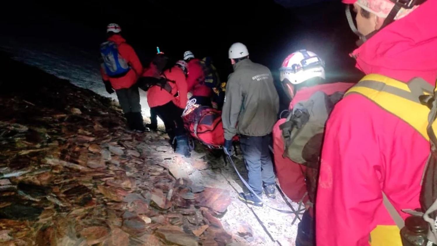 El rescate se llevó a cabo en horas de la madrugada. 