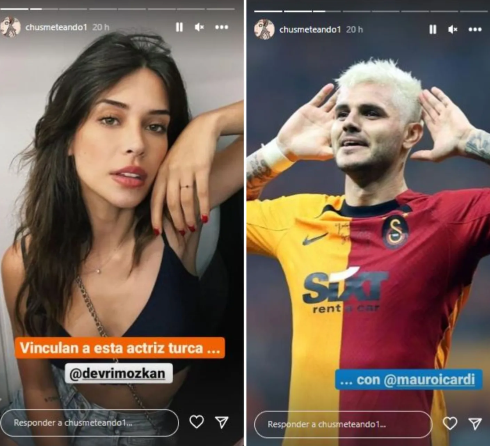 Vinculan a Mauro Icardi con la actriz Devrim Özkan (Instagram/Chusmeteando).