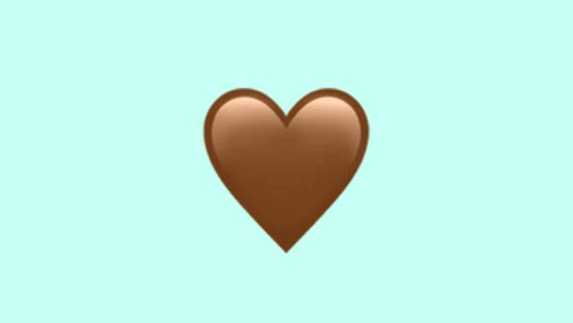 Conocé el verdadero significado del emoji del corazón marrón de WhatsApp.