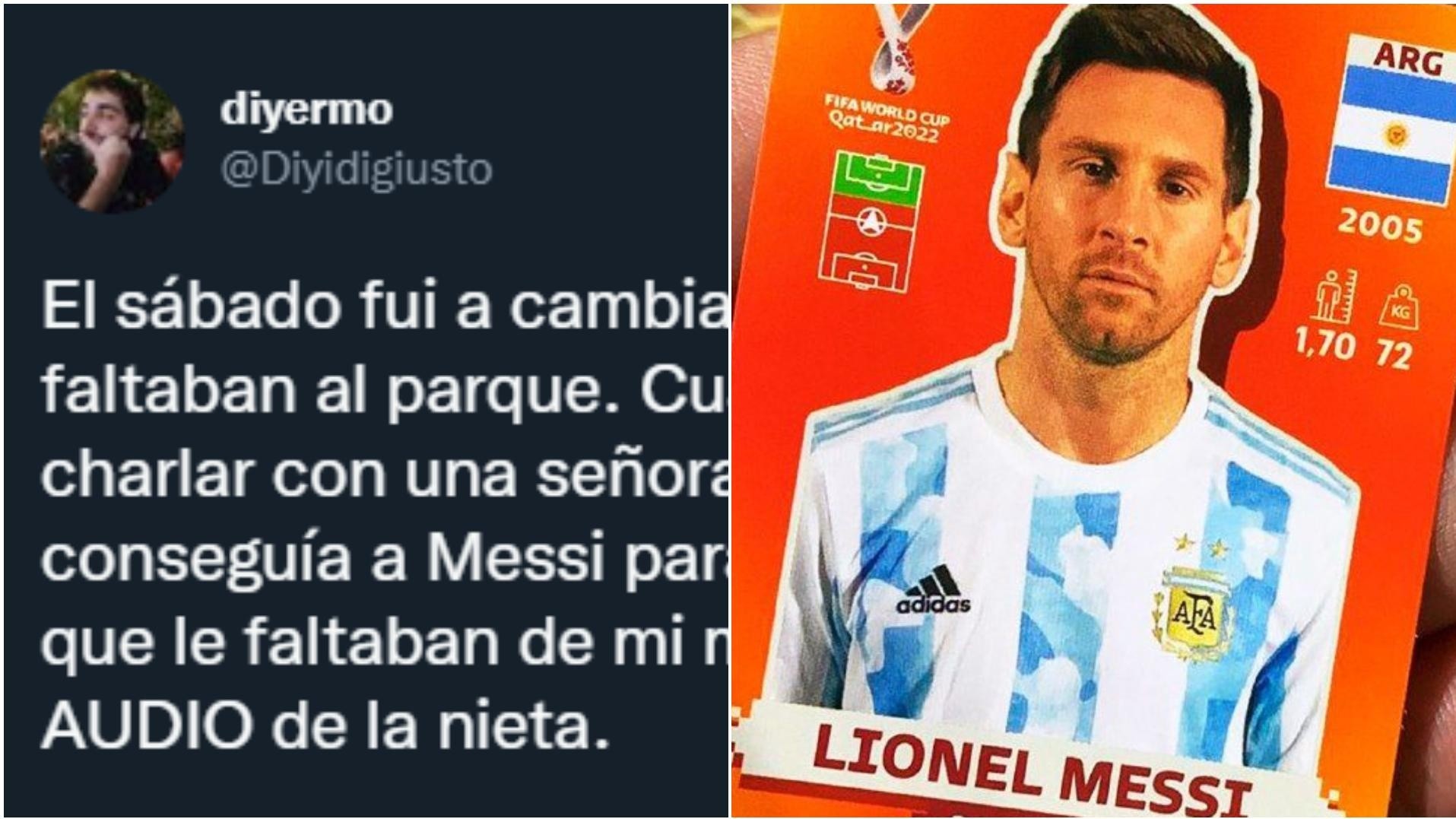 Le regaló la figurita de Messi a una abuela para que se lo dé a su nieta: el conmovedor audio de la pequeña que enamoró a todos