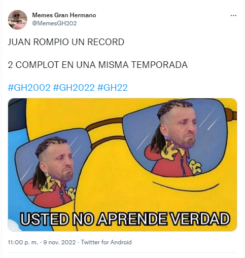 Los desopilantes memes de   <a href='https://www.cronica.com.ar/tags/Gran Hermano'>Gran Hermano</a> 2022.