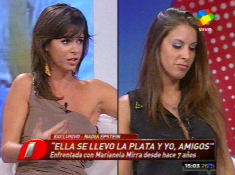 Nadia Epstein con Marianela Mirra.