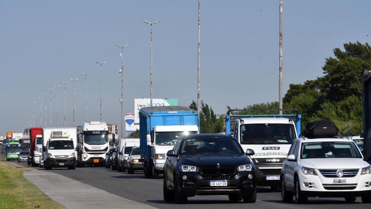 Tránsito complicado en los accesos a la Ciudad de Buenos Aires (Imagen ilustrativa).