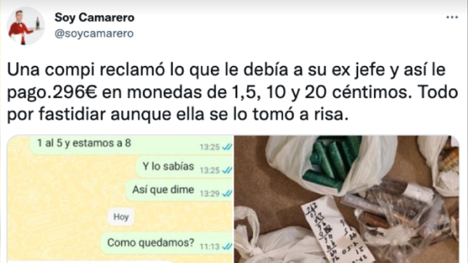 La insólita situación fue dada a conocer por la cuenta 