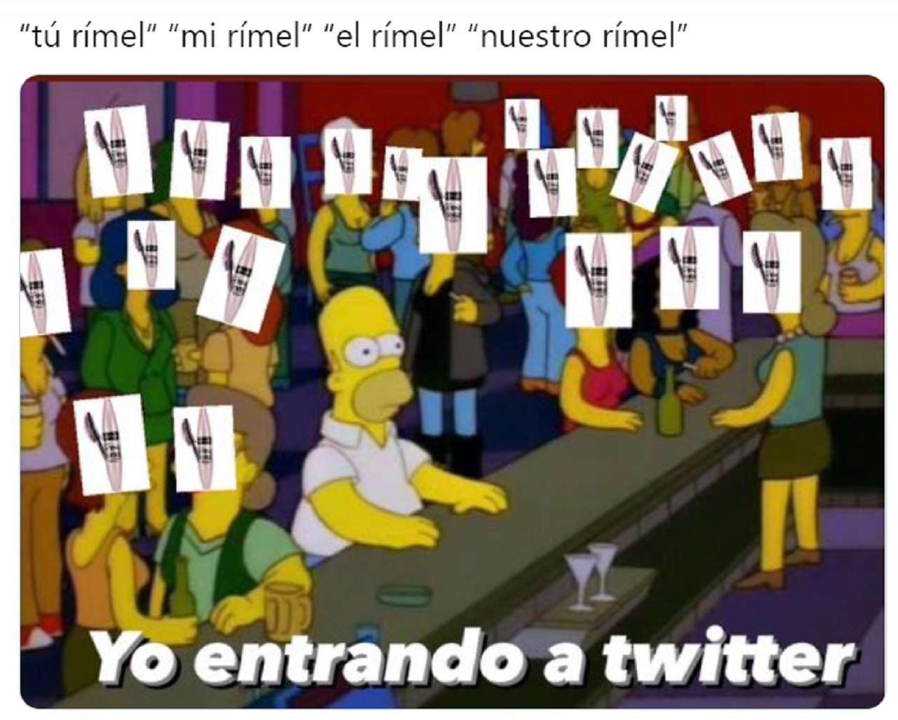 El fenómeno viral del “rímel” en Twitter es para referirse a los hombres.