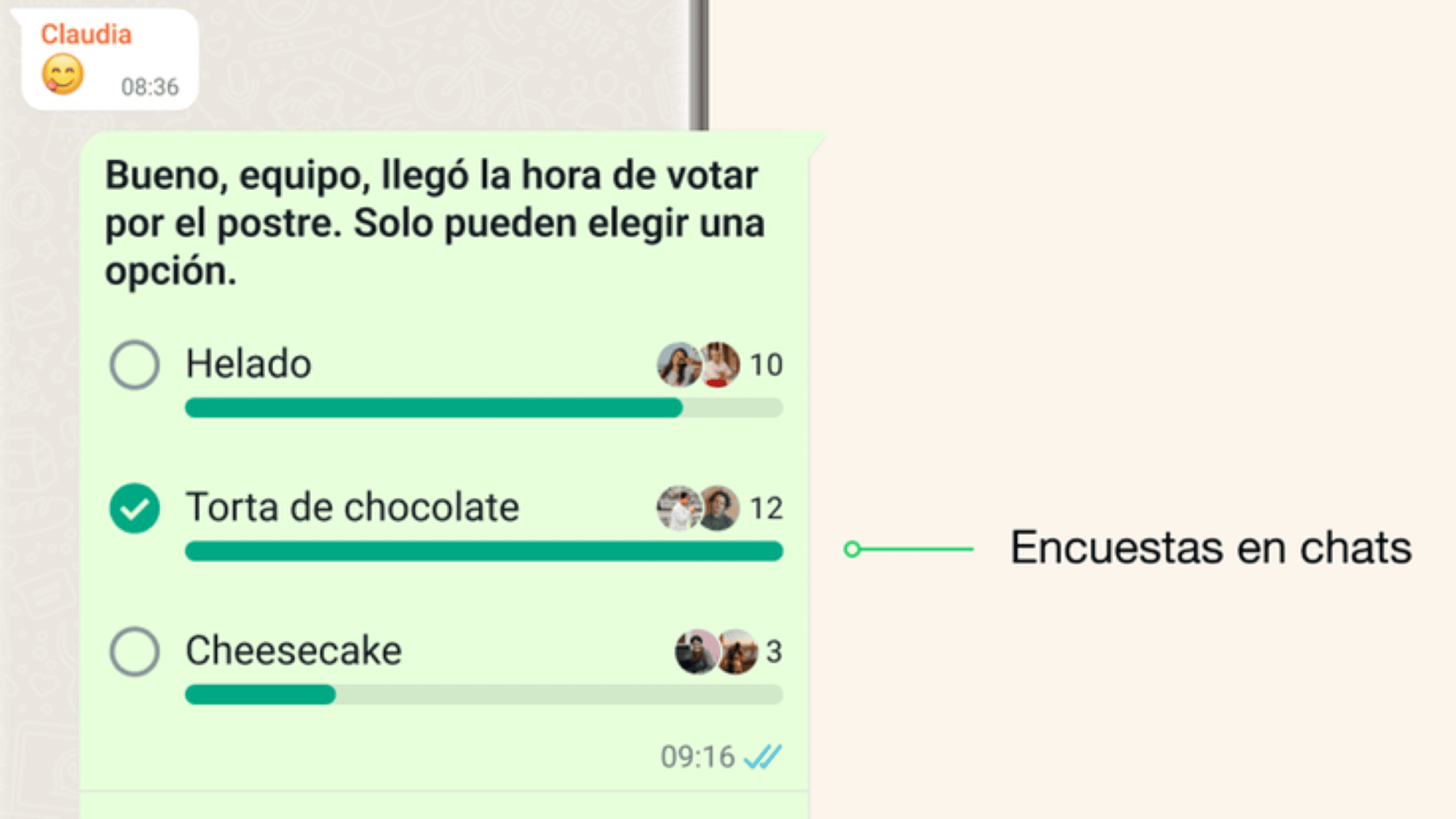 ¿Cómo son las encuestas de WhatsApp?