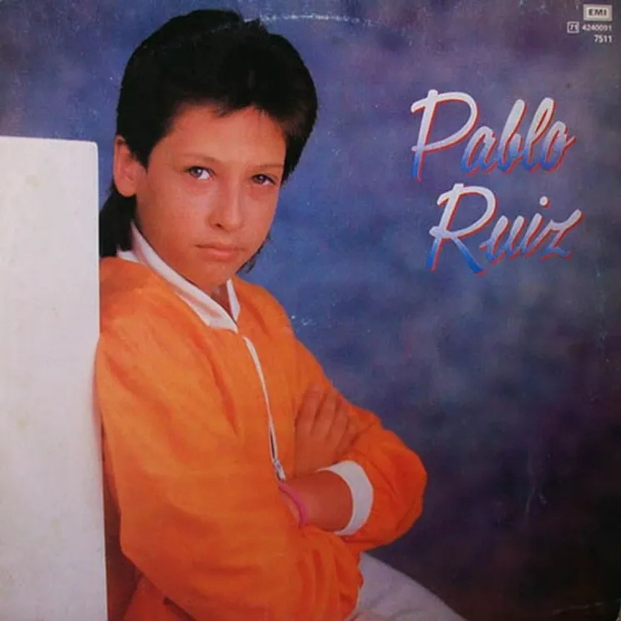 Pablo a los 10 años, en la portada de su primer álbum.