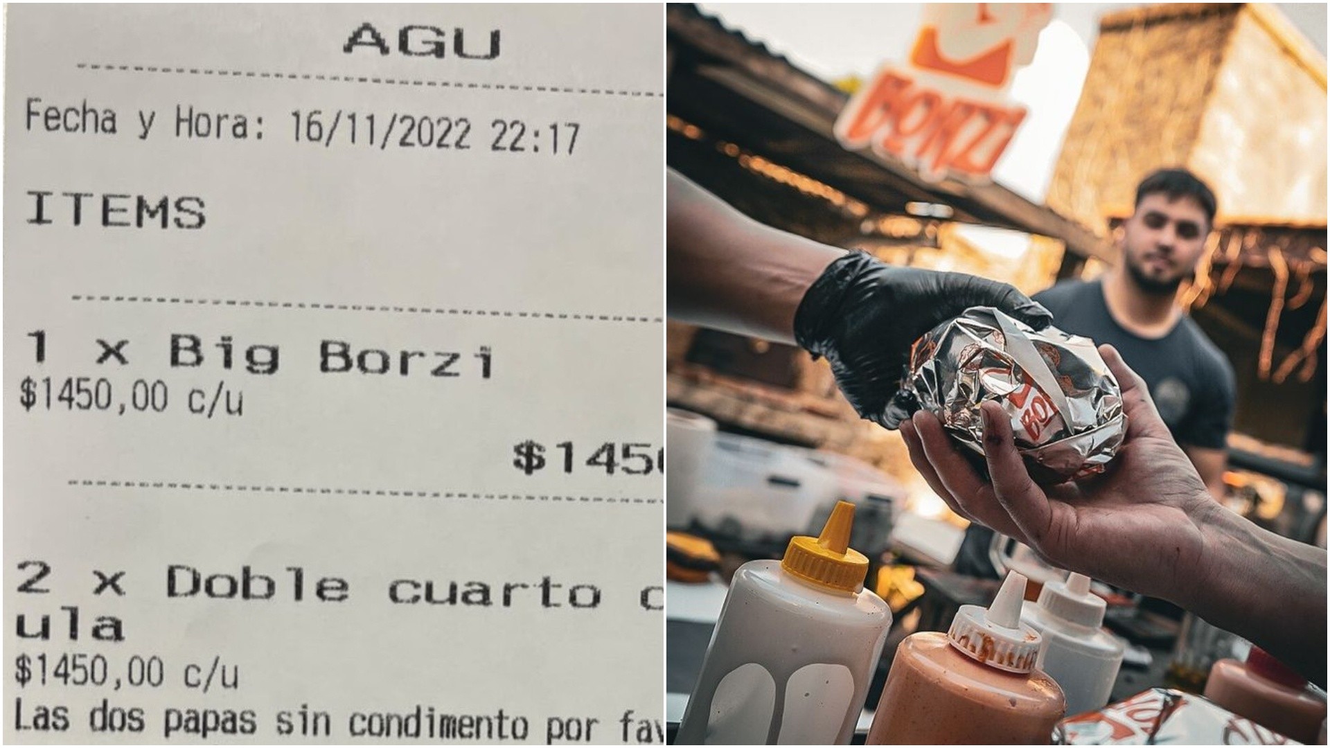 La insólita aclaración de un cliente luego de pedir una hamburguesa con papas: “Este país se va a la m*rda”