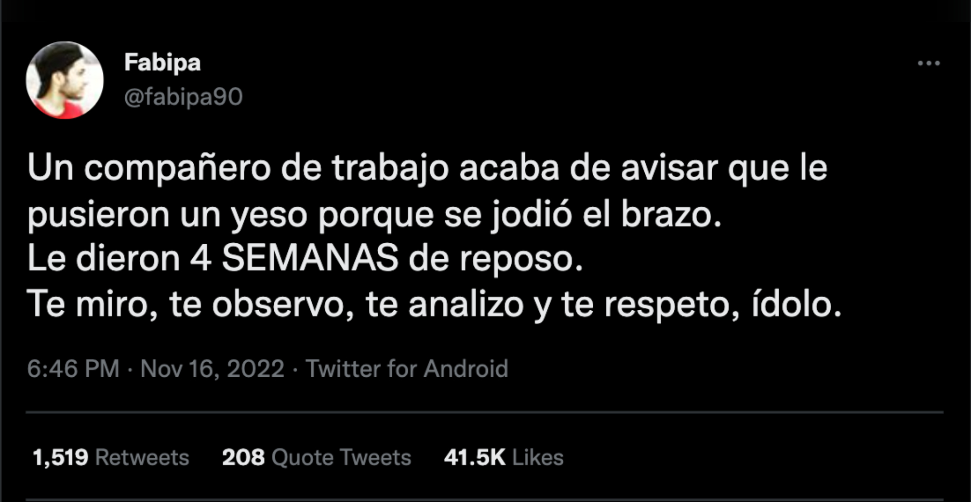 El tuit causó una gran repercusión en la red social del pajarito.