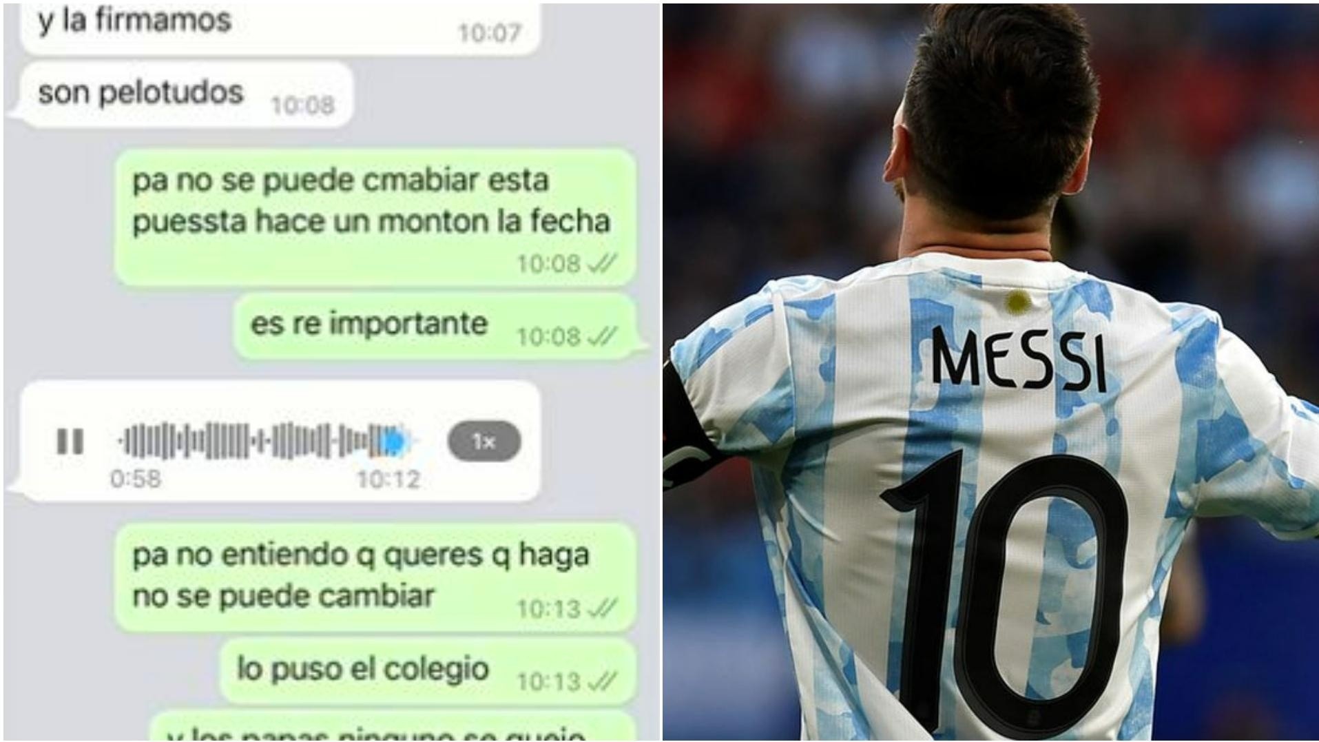 No quiere ir a la entrega de diplomas de su hija por el Mundial.