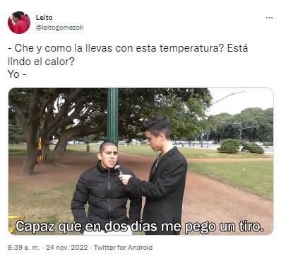 Los descabellados memes por las altas temperaturas.