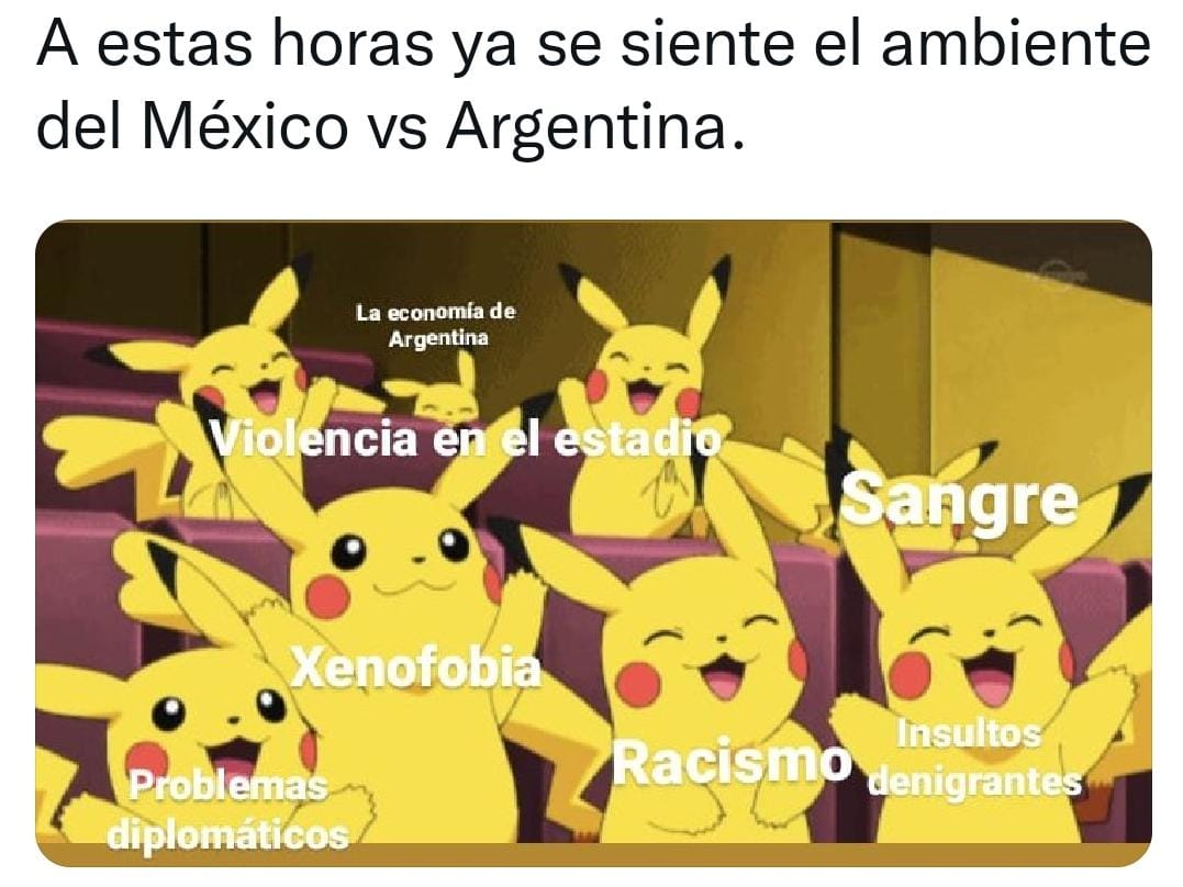 Los memes antes del choque entre Argentina y México en el Mundial Qatar 2022 (Twitter).