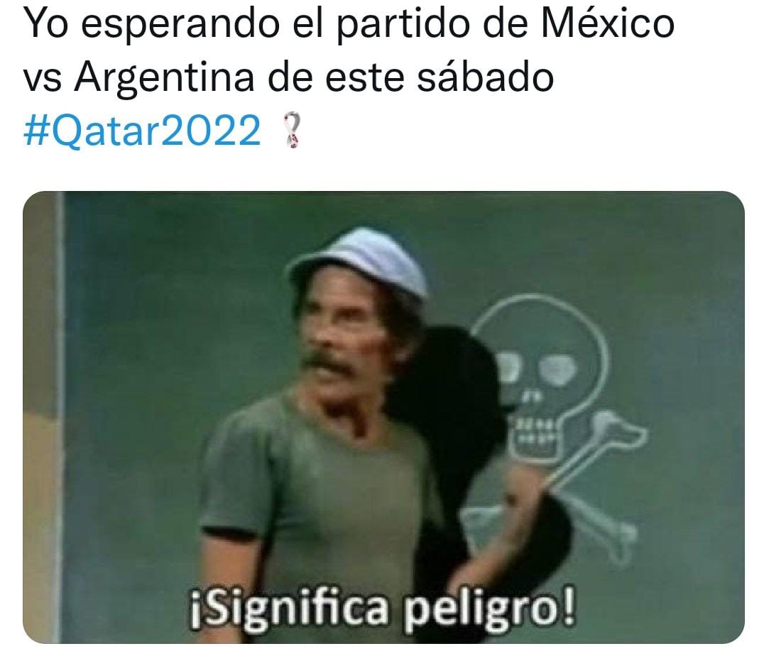 Los memes antes del choque entre Argentina y México en el   <a href='https://www.cronica.com.ar/tags/Mundial Qatar 2022'>Mundial Qatar 2022</a> (Twitter).