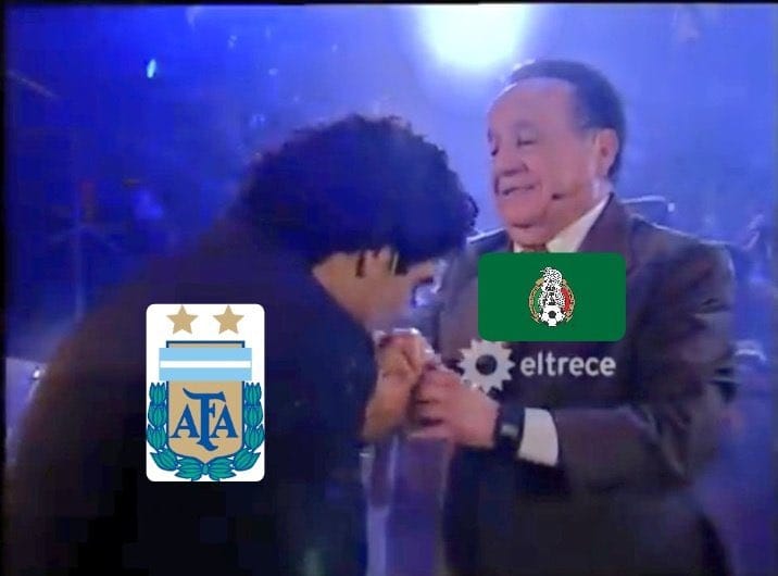 Los memes antes del choque entre Argentina y México en el Mundial Qatar 2022 (Twitter).