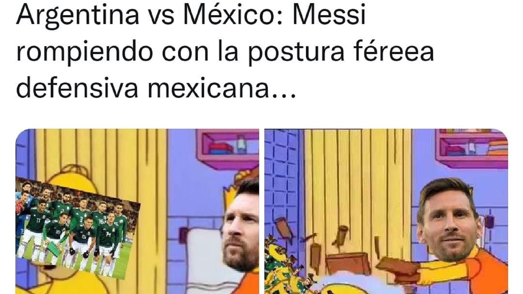 Los mejores memes del triunfo de Argentina sobre México en el Mundial Qatar 2022 (Twitter).