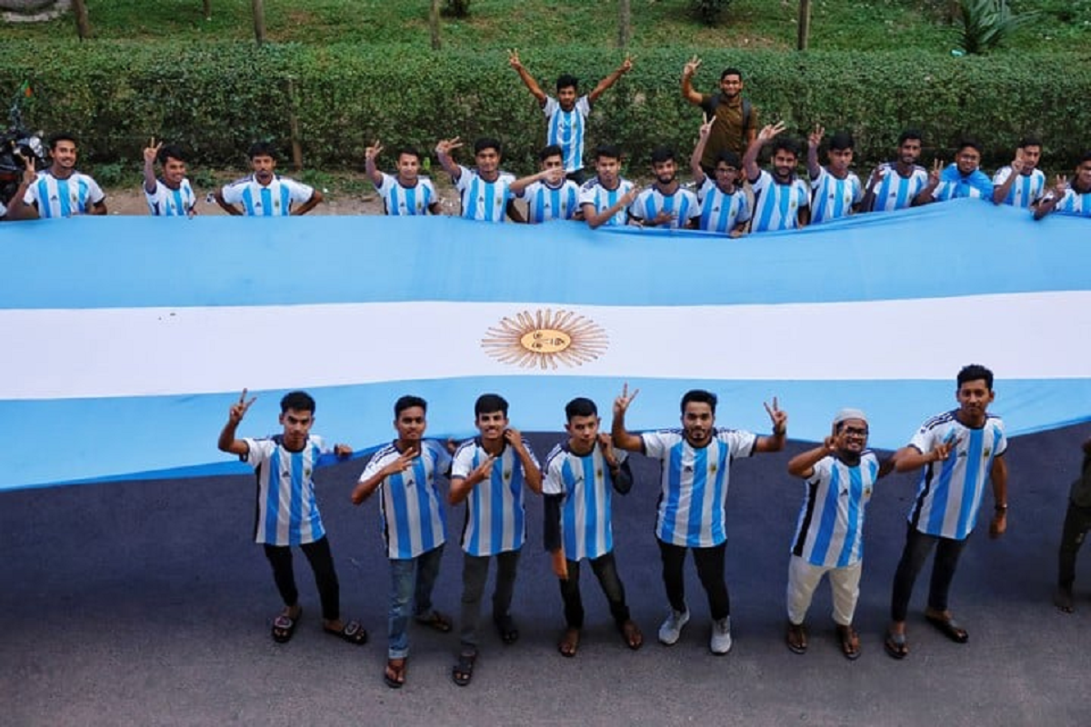 Bangladesh apoya a la Selección Argentina desde que Maradona formaba parte del equipo.