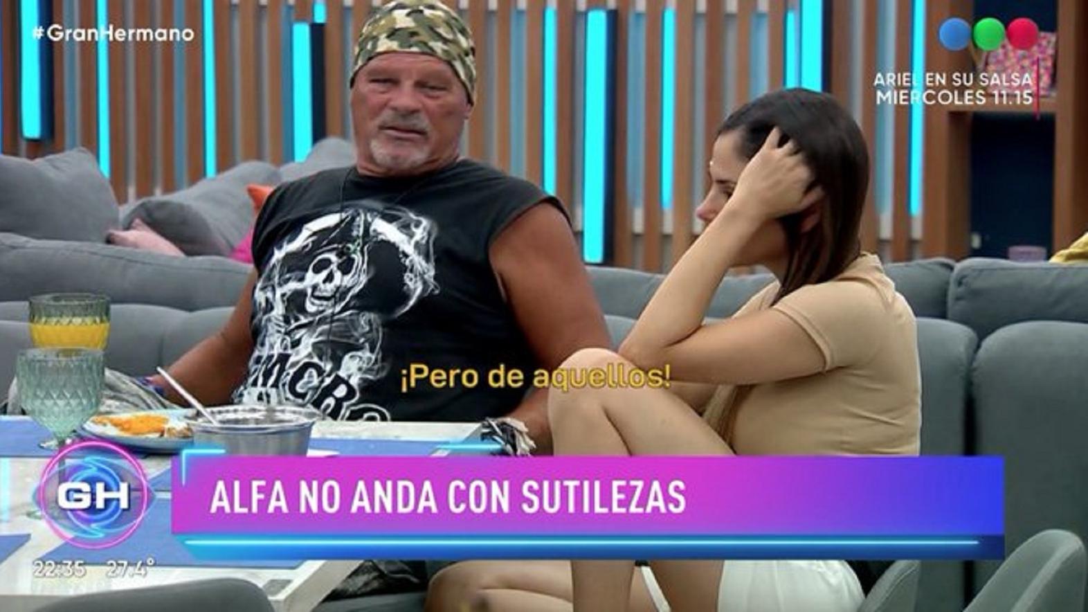 Alfa habló con Romina sobre la noche de sexo entre Daniela y Thiago.