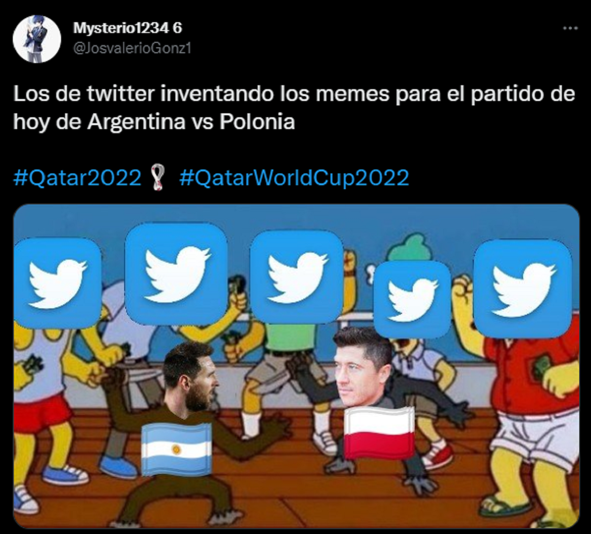 Los argentinos empezaron a preparar memes para el partido desde temprano.