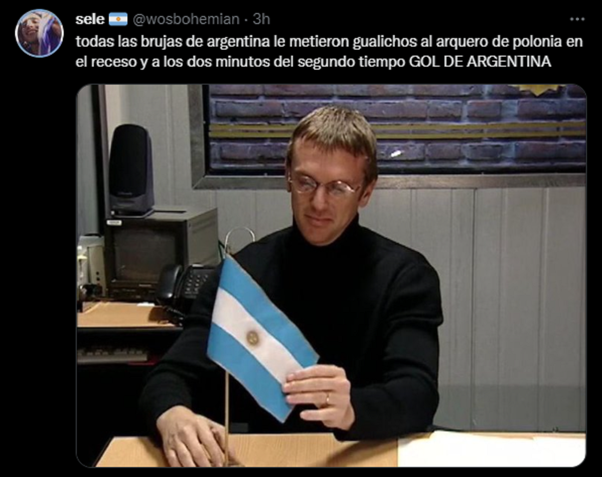 Meme sobre 'las brujas' que lograron que gane Argentina.