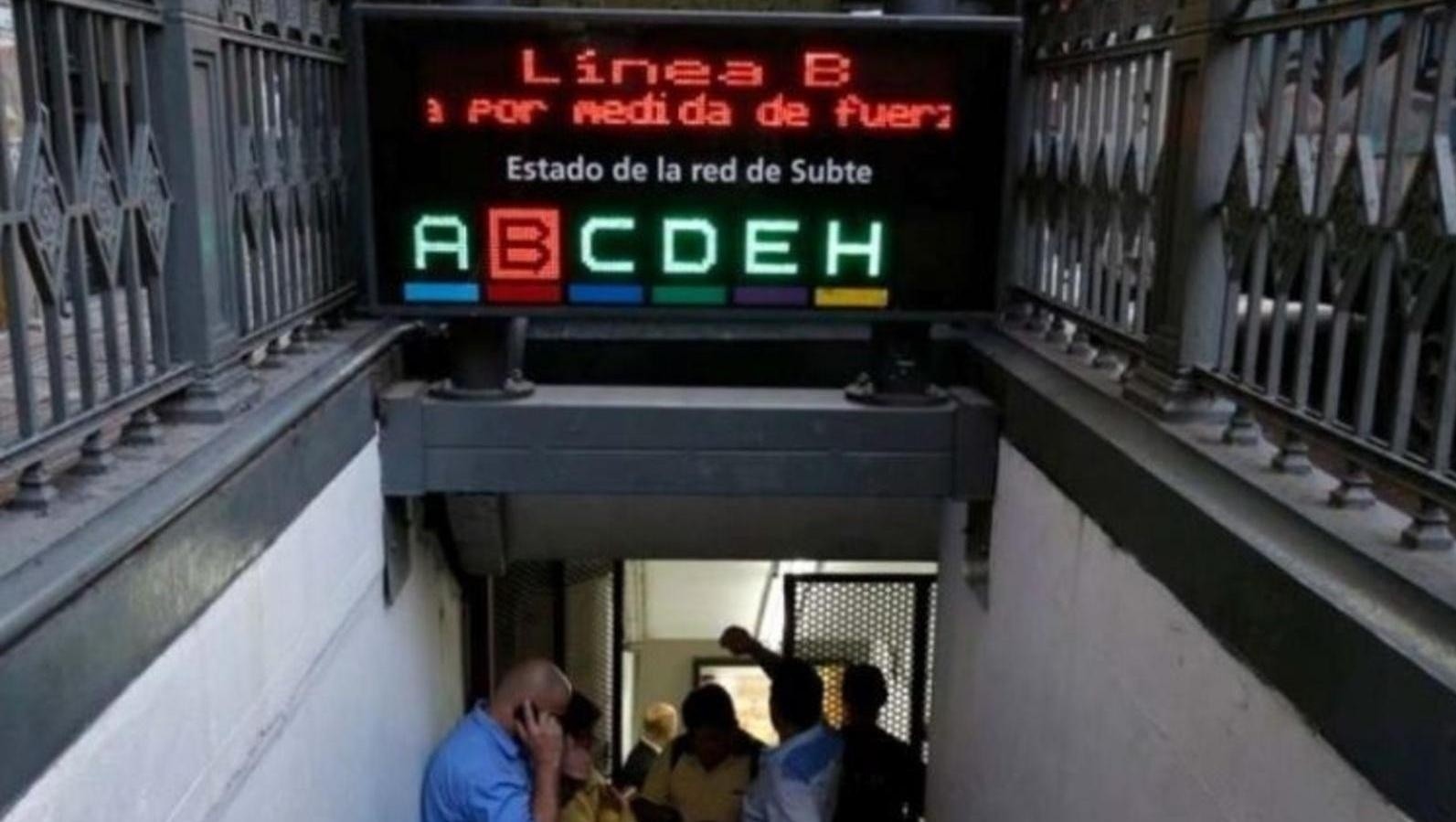 La línea B del subte estará de paro este viernes.