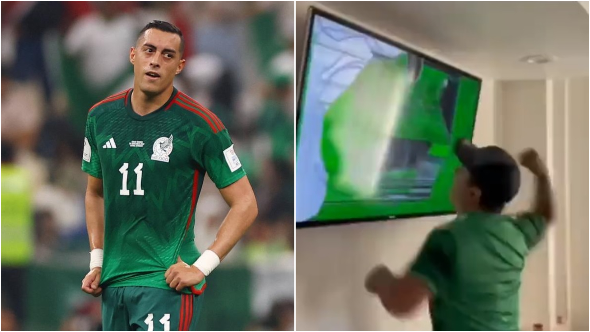 Hincha de México terminó llorando y apuñalando el televisor tras quedar eliminado en el Mundial Qatar 2022