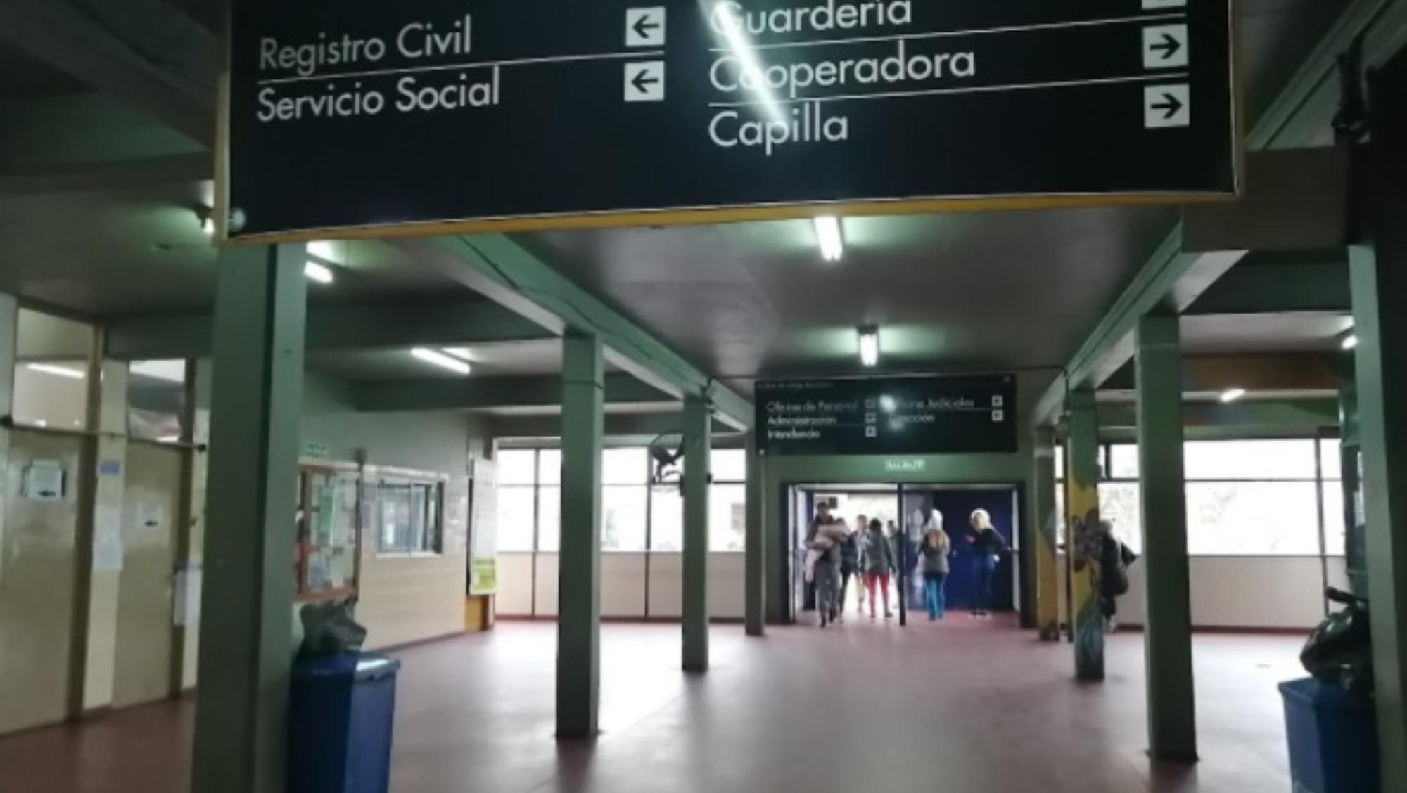 El pequeño fue atendido por los médicos en este hospital del oeste del Conurbano.