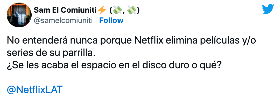 La indignación de los usuarios de   <a href='https://www.cronica.com.ar/tags/Netflix'>Netflix</a>.