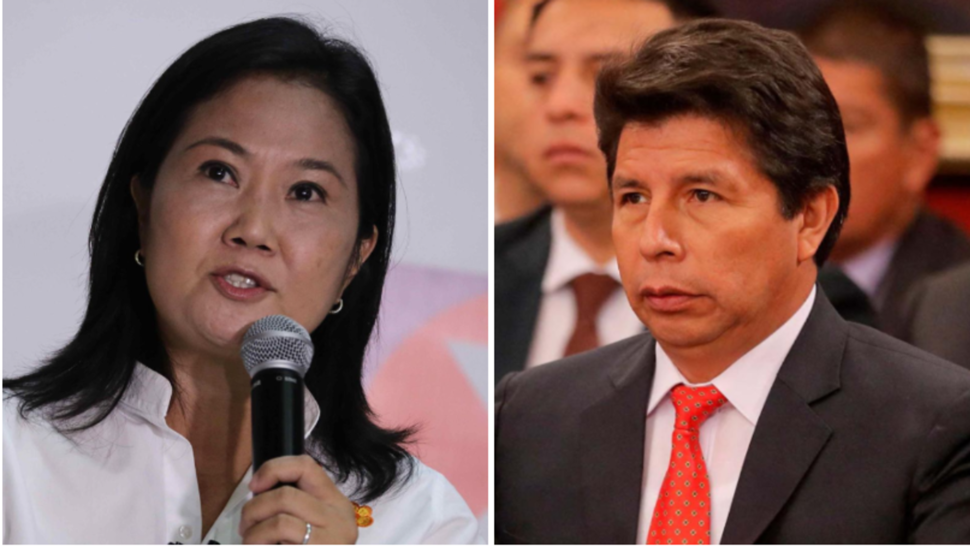 La líder opositora peruana Keiko Fujimori acusó a Pedro Castillo de dar un 