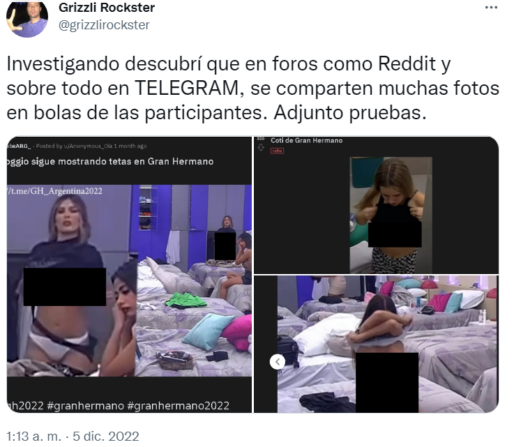 Difundieron fotos íntimas de las participantes de   <a href='https://www.cronica.com.ar/tags/Gran Hermano'>Gran Hermano</a> 2022.