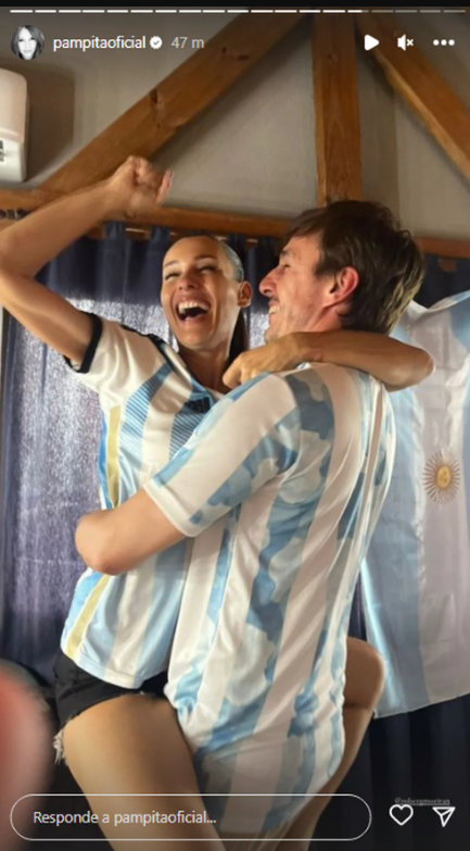 Las celebridades argentinas mostraron sus momentos de alegría y de ansiedad por el triunfo de Argentina en el Mundial Qatar 2022. 