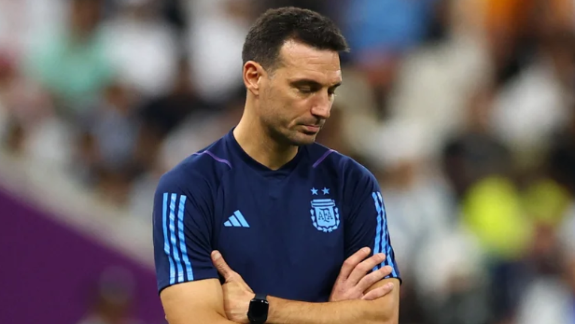 Lionel Scaloni y un sentido mensaje para Pujato (Reuters).